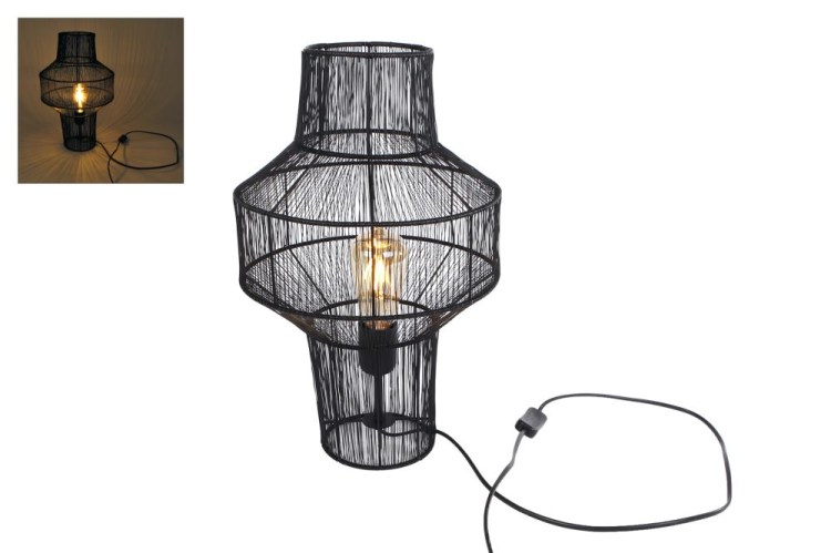 Tafellamp draad zwart L