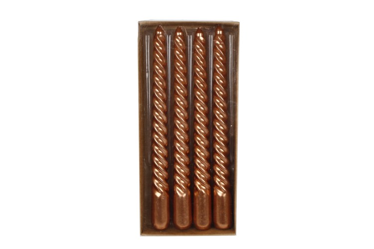 Tafelkaars X4 "Twist" metallic koper