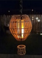 ibiza solar lamp, solar hanglamp tuin, boho buitenlamp, jute solar lamp, solar verlichting tuin, ibiza tuinlamp, buitenlamp zonne energie