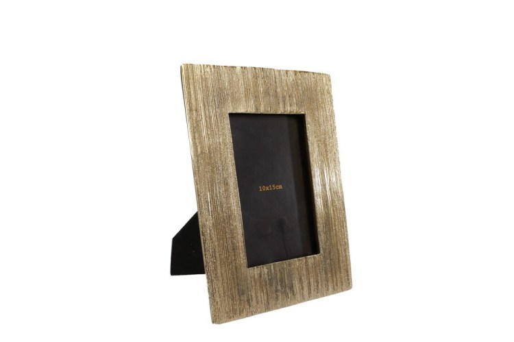 Fotolijst rechthoekig 10 x 15 cm goud
