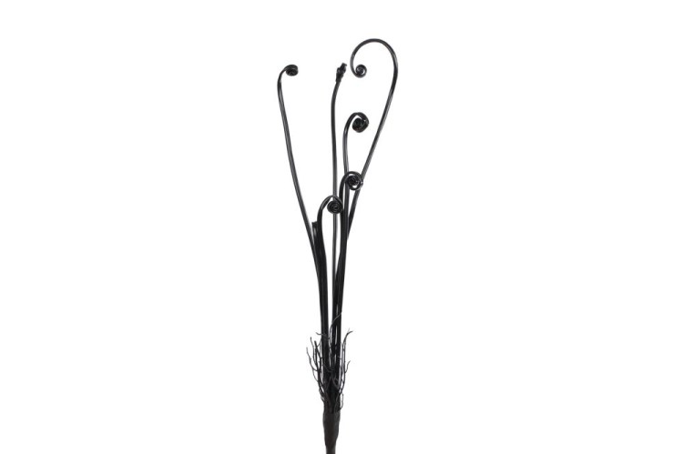 Zijde "Fern/varen frond spray" zwart 54cm