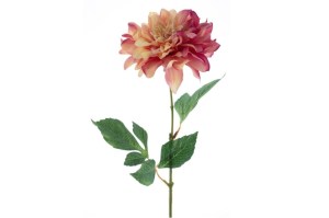 Kunst bloem "Dahlia Farmer" zalm/roze