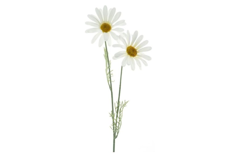 Kunst bloem "Madeliefje" wit