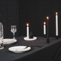 HV Kandelaar Kerstboom/Huisje - Zwart