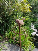 Tuinsteker bol met vogel