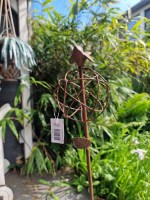 Tuinsteker bol met vogel