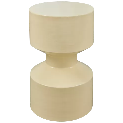 HIDDE BIJZETTAFEL METAAL GEEL