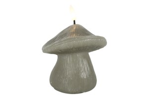 Paddestoel kaars LED  S Zwart