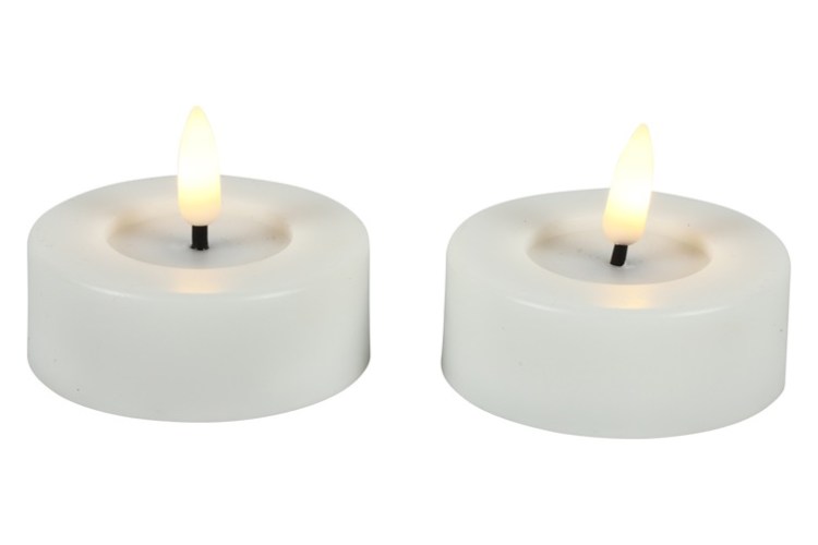 Maxi theelicht Ø6,7CM LED Wit