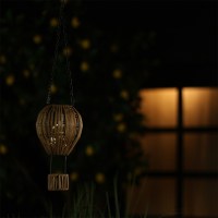 ibiza solar lamp, solar hanglamp luchtballon tuin, boho buitenlamp, jute solar lamp, solar verlichting tuin, ibiza tuinlamp, buitenlamp zonne energie