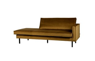 Rodeo daybed right velvet honing geel Bepurehome 