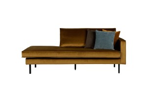 Rodeo daybed right velvet honing geel Bepurehome 