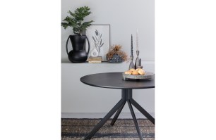 Bruno Eettafel Mdf Zwart 120 Cm woood exclusive bij VanEtje