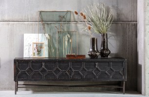 Bequest Tv Meubel Hout Zwart