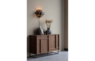 Brook boekenstandaard staand metaal zwart Woood Exclusive