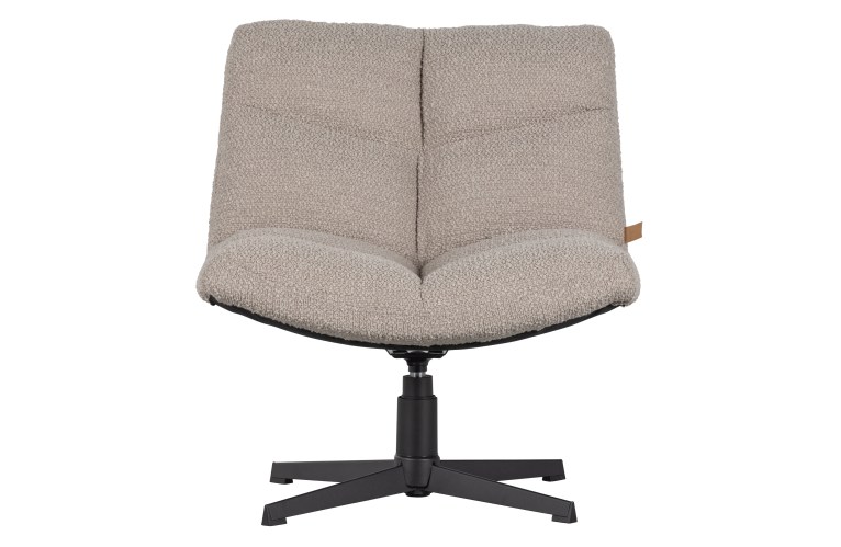 VINNY DRAAIFAUTEUIL BOUCLÉ ZAND VanEtje Stoer Wonen