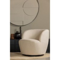 SERRA DRAAIFAUTEUIL GEWEVEN STOF OFF WHITE