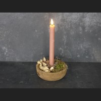 kandelaar rond teak L