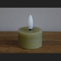 waxines theelicht rustiek Ø4CM LED ro Lyon s2 groen