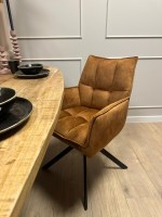 Eetkamerstoel Dani | Velvet gold / oker