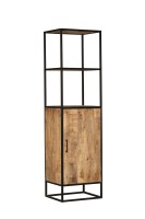 Boekenkast Denver | Mangohout en staal | 1 deur Starfurn VanEtje Stoer Wonen 