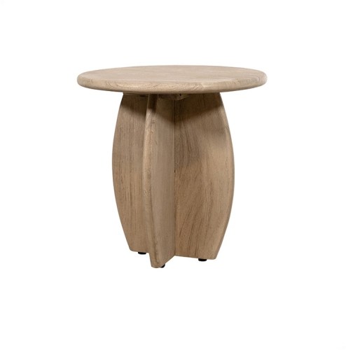 Bijzettafel Ø50, H50, Acacia Weathered Wood - Durban Table Collection