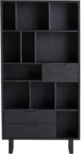 Boekenkast met 3 lades en open vakken - Leonardo Collection