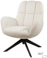 Elvis draaifauteuil 360 - Monet - Pearl 0855 - Unique Collection