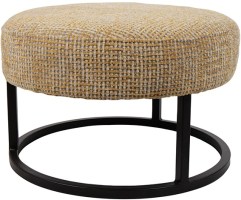 Escabel poef - Ø50 - Coco - Mustard 06 - Unique Collection