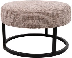 Escabel poef - Ø50 - Coco - Liver 10 - Unique Collection