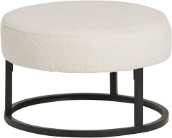 Escabel poef - Ø50 - Alpine - Ivory 101 - Unique Collection