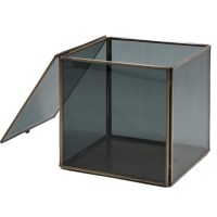 pbergdoos brass met rookglas maat L