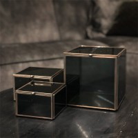 pbergdoos brass met rookglas maat L