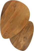 Keulen salontafel organisch, set van 2, Smooth Natural - Must Have Collection