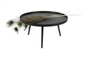 Mesa bijzettafel xl hout zwart 39xø78 Woood