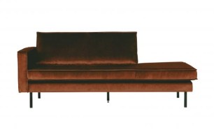 Rodeo Daybed Left Velvet Roest