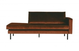 Rodeo Daybed Right Velvet Roest