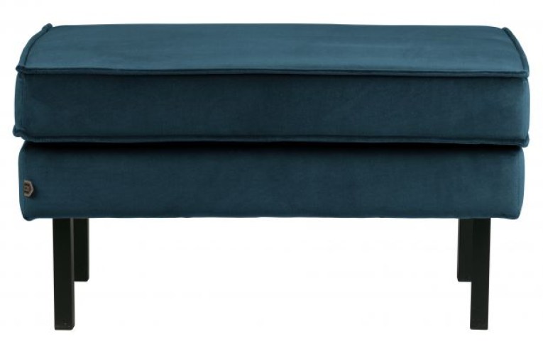 Rodeo Hocker Op Poten Velvet Blue