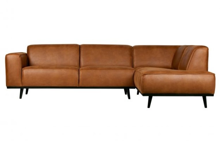 Statement Hoekbank Rechts Eco Leer Cognac