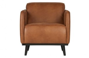Statement Fauteuil Met Arm Eco Leer Cognac