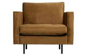 Rodeo Classic Fauteuil Velvet Honing Geel