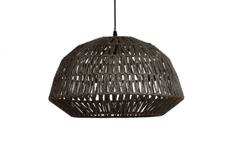 Kace hanglamp jute zwart ø45cm Woood exclusive