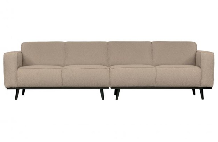 Statement 4-zits Bank 280 Cm Bouclé Beige