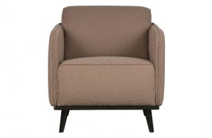 Statement Fauteuil Met Arm Bouclé Nougat