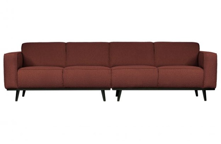 Statement 4-zits Bank 280 Cm Bouclé Chestnut