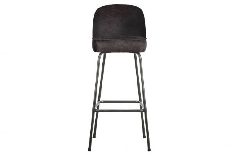 Vogue Barstoel 80cm Leer Zwart
