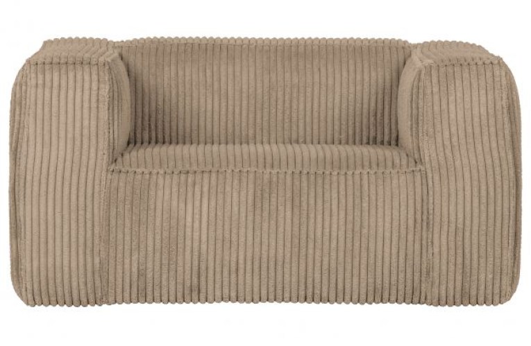 Bean Fauteuil Grove Ribstof Travertin