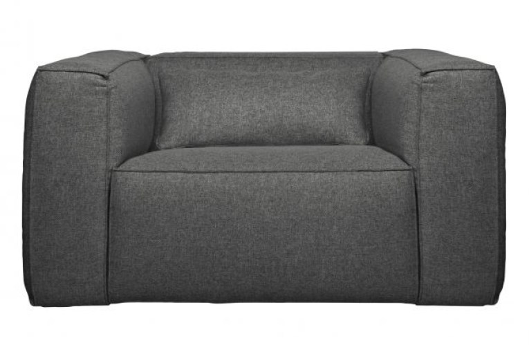 Bean Fauteuil Incl. Kussen Middengrijs Gemeleerd