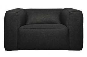 Bean Fauteuil Incl. Kussen Donkergrijs Gemeleerd