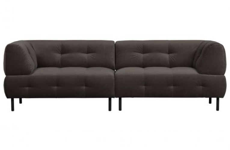 Lloyd 4-zits Bank Gewassen Fluweel Cast Iron